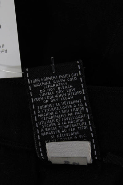 7 For All Mankind Womens Skinny Jeans Black Size 29