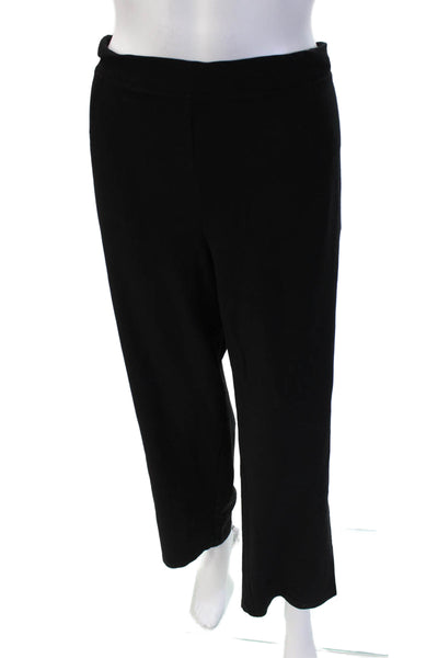 Eileen Fisher Womens Cropped Black Pants Viscose Blend Size 1X