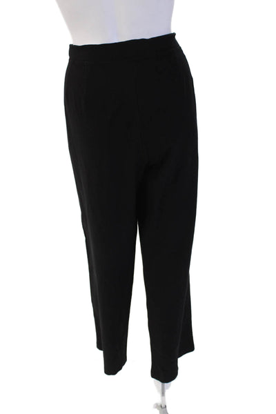 Eileen Fisher Womens Cropped Black Pants Viscose Blend Size 1X