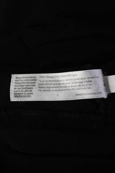 Eileen Fisher Womens Cropped Black Pants Viscose Blend Size 1X