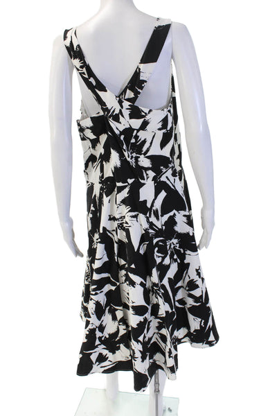 City Chic Women Black Floral Overall Dress Size M