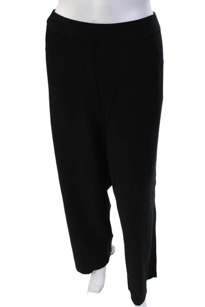 Eileen Fisher Women Black Viscose Blend Sweatpants Size 2X