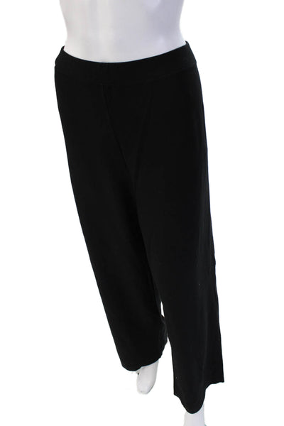 Eileen Fisher Women Black Viscose Blend Sweatpants Size 2X