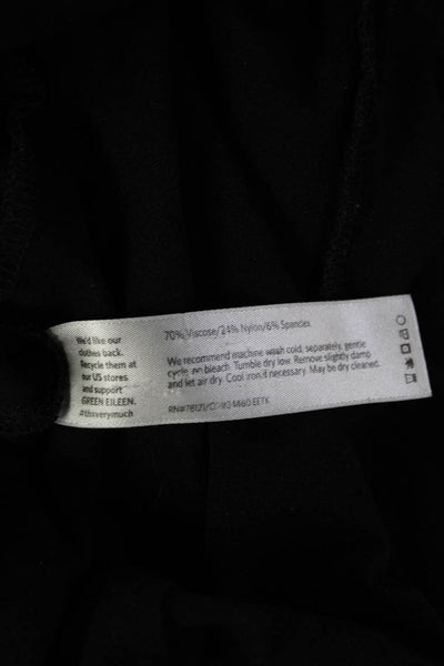 Eileen Fisher Women Black Viscose Blend Sweatpants Size 2X
