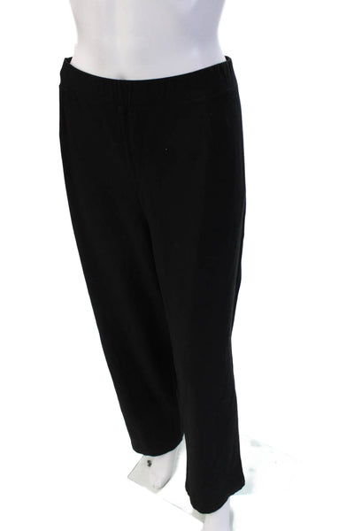 Eileen Fisher Women Black Dress Pants Stretch Viscose Spandex Plus Size 2X