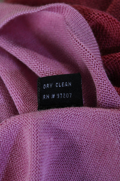 Olo Womens Basic V Neck Pink 3/4 Sleeve Blouse Size XL