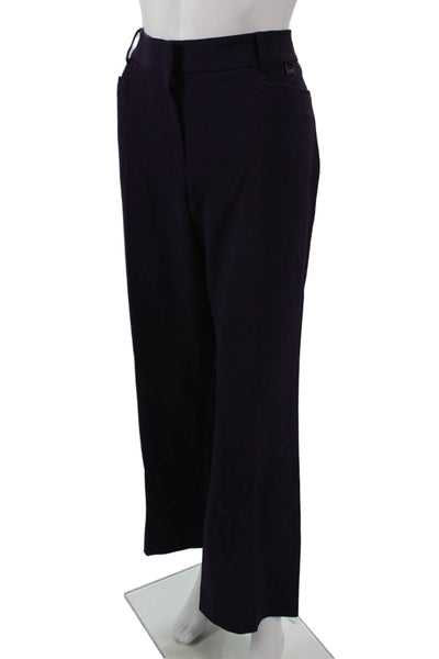 Tahari Levine Womens Dress Pants Purple Hook & Eye 29 Inseam Size 16P