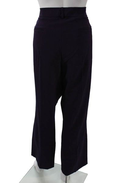 Tahari Levine Womens Dress Pants Purple Hook & Eye 29 Inseam Size 16P