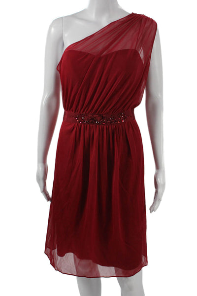 Adrianna Papell Womens A-Line Dress Red Size 14