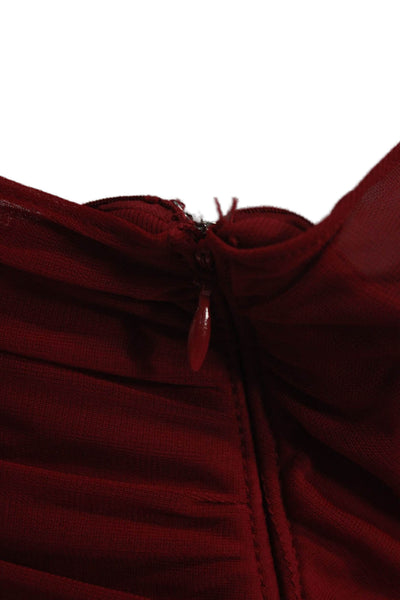 Adrianna Papell Womens A-Line Dress Red Size 14