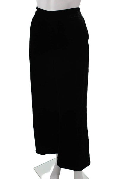 J Crew Women Dress Pants Black Viscose Blend Size 12 Tall