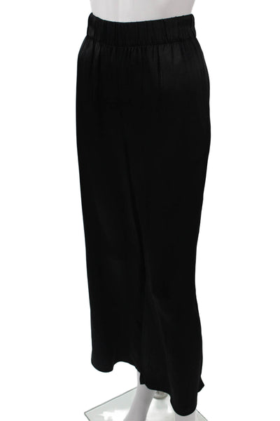 J Crew Women Cropped Dress Pants Black Viscose Size 12