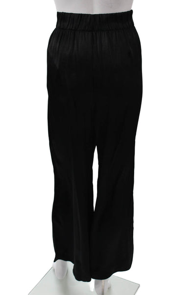 J Crew Women Cropped Dress Pants Black Viscose Size 12
