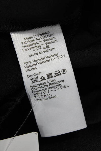 J Crew Women Cropped Dress Pants Black Viscose Size 12