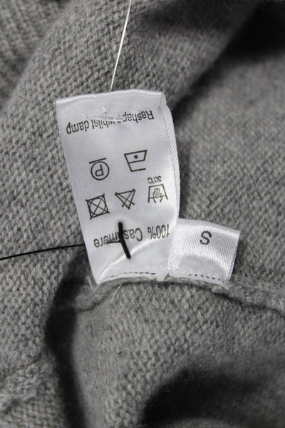 Kerri Rosenthal Womens Gray Cashmere Pullover Flag Size S