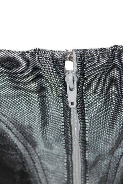 Carolina Herrera Women Ball Gown Dark Gray Sleeveless Long Silk Blend Size 16