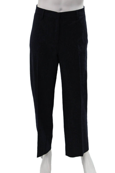 Giorgio Armani Mens Dress Pants Dark Blue Wool Solid Size 50
