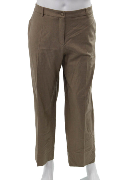 Giorgio Armani Womens Dress Pants Dark Blue Wool Solid Size 50