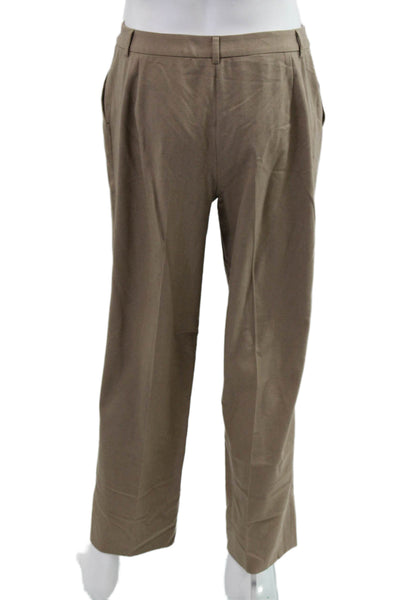 Giorgio Armani Womens Dress Pants Dark Blue Wool Solid Size 50
