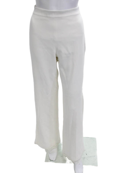 Jonathan Simkhai Womens White Dress Pants Zip Viscose Blend Inseam 30 Size 4
