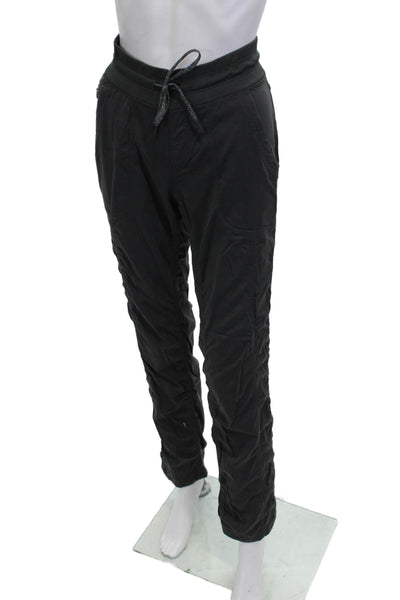 The North Face Womens Jogger Pants Black Poly Spandex Drawstring Size S