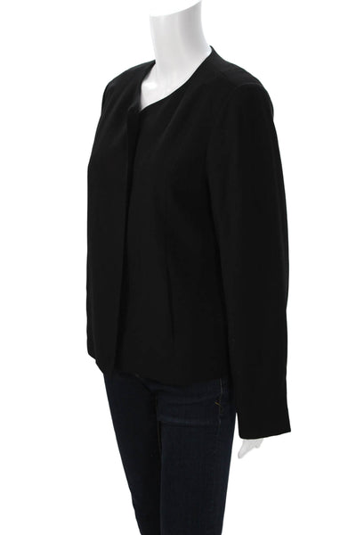 Eileen Fisher Women Black Button Blazer Long Sleeve Size 14P