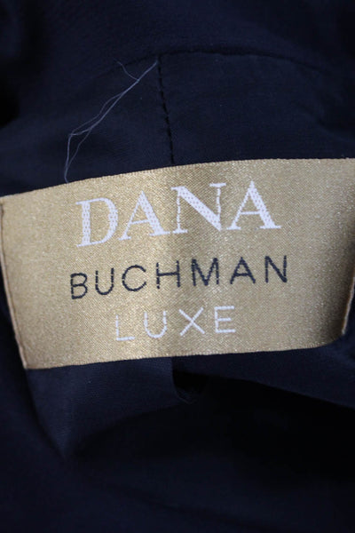 Dana Buchman Womens Designer Dark Blue Zip Jacket Size 22