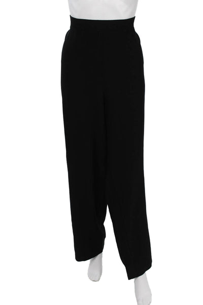 Eileen Fisher Women Dress Pants Black Viscose Plus Size 2X