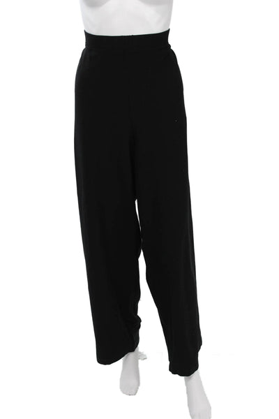 Eileen Fisher Women Dress Pants Black Viscose Plus Size 2X