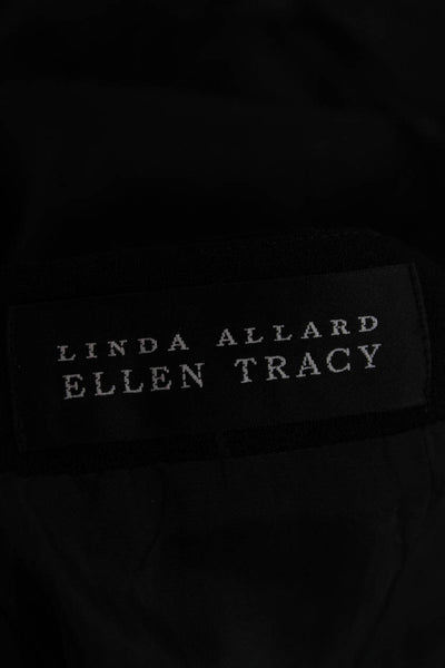 Linda Allard Ellen Tracy Womens Straight Pencil Skirt Black Size 16