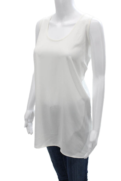 Spanx Women Sleeveless Tunic Top White Round Neck 100% Polyester Size 3X