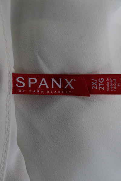 Spanx Women Plus Tunic Tank White Sleeveless Size 2X
