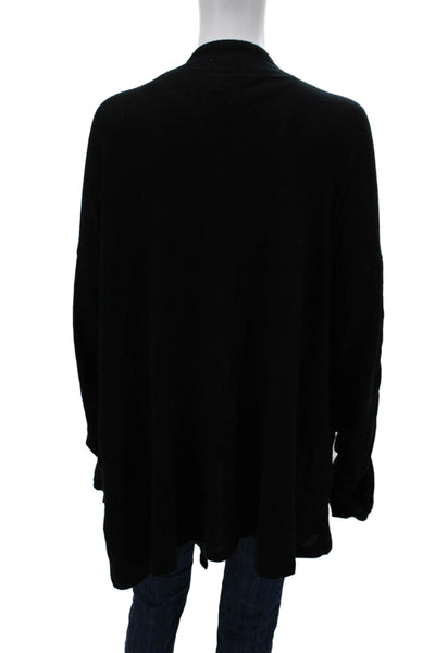 Bobeau Womens Cardigan Black V Neck Long Sleeve Rayon Blend Size 2X