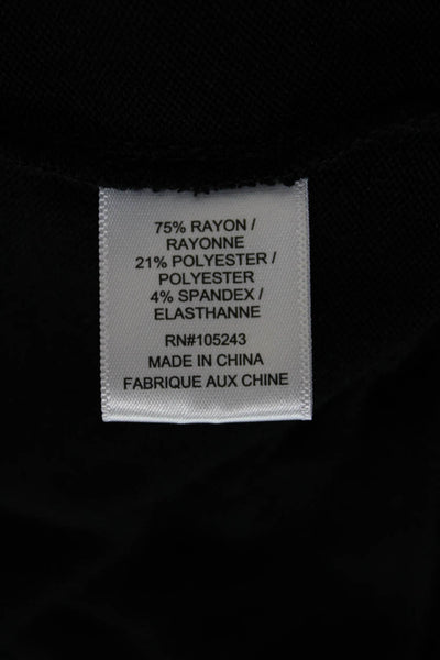 Bobeau Womens Cardigan Black V Neck Long Sleeve Rayon Blend Size 2X