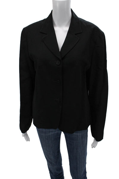 Lafayette 148 New York Women Black Button Blazer Size 14