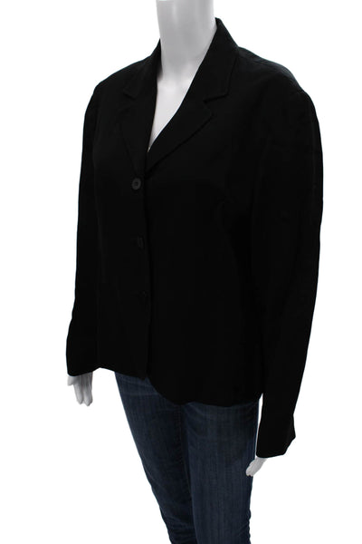Lafayette 148 New York Women Black Button Blazer Size 14
