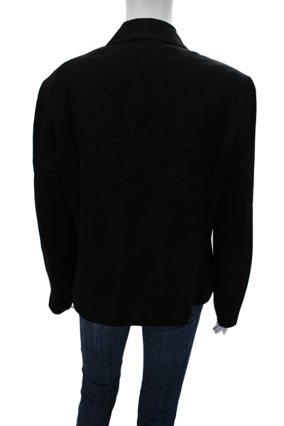 Lafayette 148 New York Women Black Button Blazer Size 14
