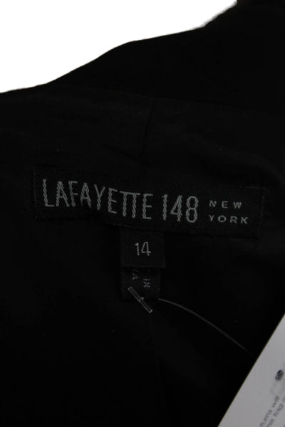 Lafayette 148 New York Women Black Button Blazer Size 14