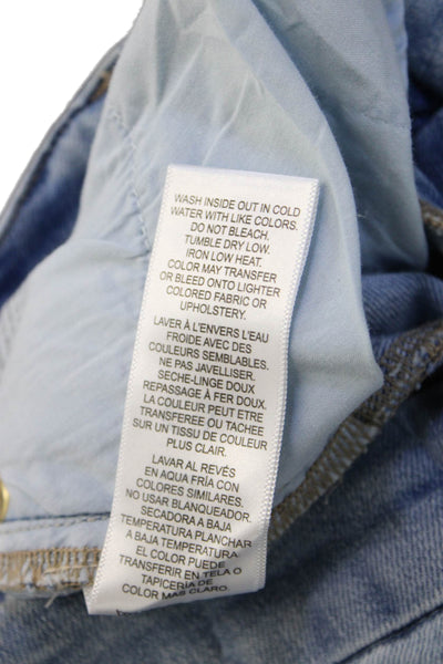 Frame Women Cropped Flared Light Blue Jeans Size 26