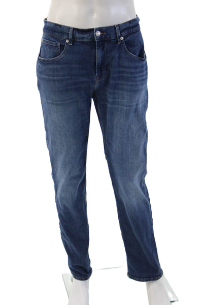 7 For All Mankind Mens Dark Blue Straight Jeans Size 32