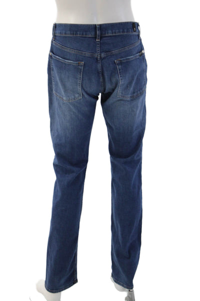 7 For All Mankind Mens Straight Blue Jeans Size 32