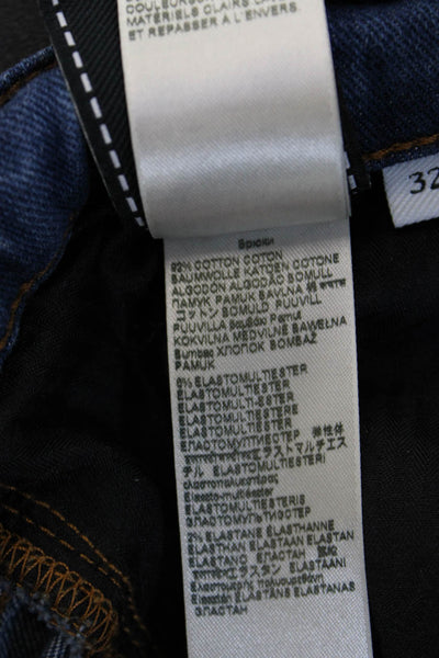 7 For All Mankind Mens Straight Blue Jeans Size 32