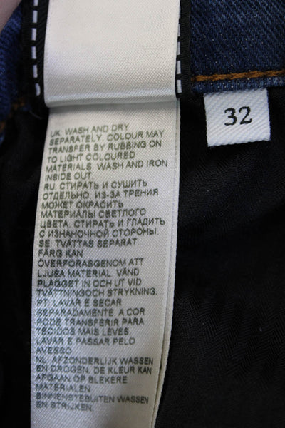 7 For All Mankind Mens Straight Blue Jeans Size 32
