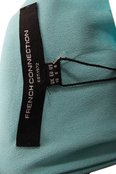 French Connection Women Jumpsuit Light Blue V Neck Sleeveless Size 8