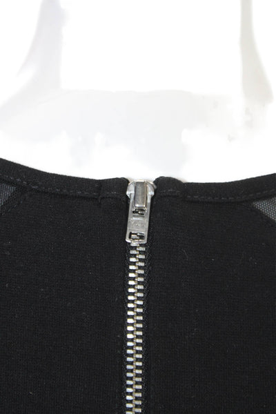 French Connection Womens Bodycon Pencil Dress Black Midi Size 4