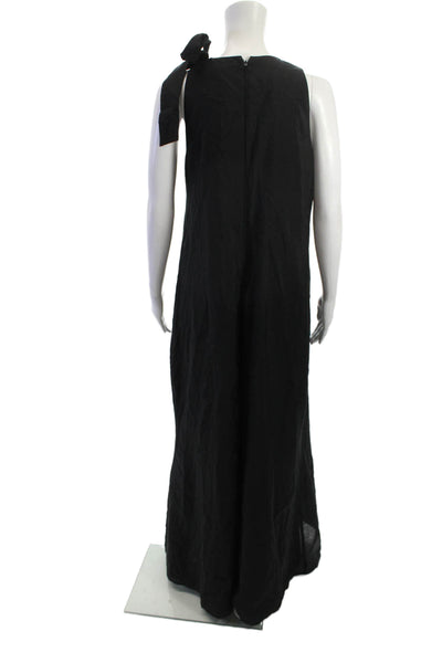 French Connection Women Maxi Shift Sleeveless Black Dress Size 6