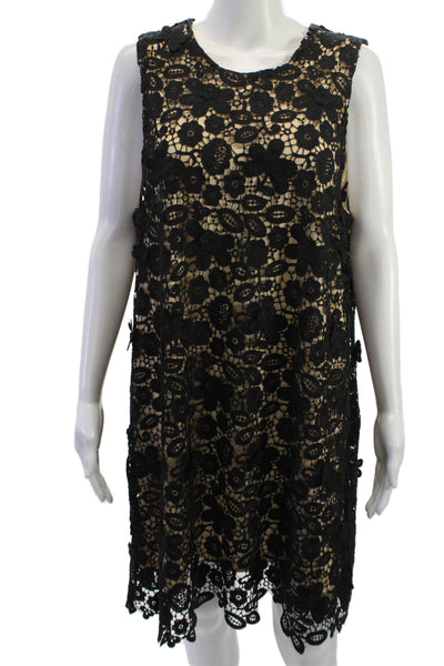 No Secrets Women Shift Floral Butterfly Beige Dress Size 48