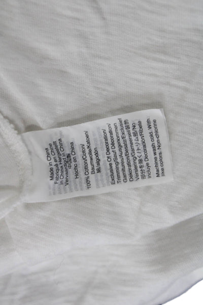 J Crew Mens Button-Down Short Sleeve White Cotton Shirt Size L