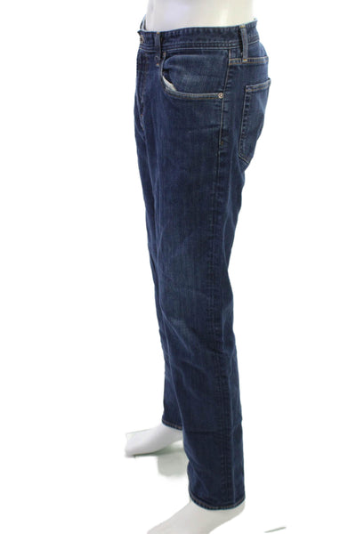 AG Adriano Goldschmied Mens Dark Blue Straight Jeans Size 36