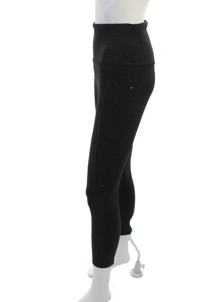 Lululemon Women Ankle Leggings Black Nylon Blend Sz 8